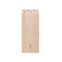 Opinel Kitchen Knives^Beechwood Knife Block, 5 Slot