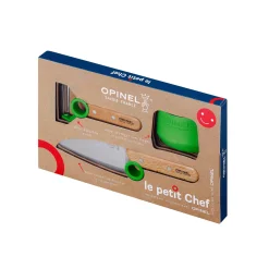 Opinel Kitchen Knives^Green Le Petit Chef 3 Piece Children's Knife Set