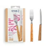 Opinel Cutlery|Tableware Brands^La Table Au Soleil 8 Piece Olive Wood Handle Cutlery Set