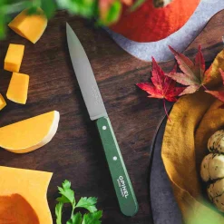 Opinel Kitchen Knives^No 112 Khaki Beechwood Handle Paring Knife, 10cm