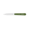 Opinel Kitchen Knives^No 113 Khaki Beechwood Handle Serrated Paring Knife, 10cm