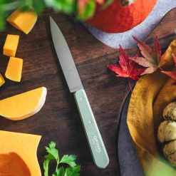 Opinel Kitchen Knives^No 112 Sage Beechwood Handle Paring Knife, 10cm