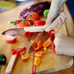 Opinel French Ingredients|Kitchen Knives^Red Le Petit Chef 3 Piece Children's Knife Set