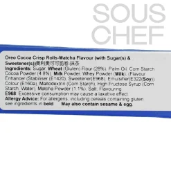 Oreo Chinese Ingredients|Cakes & Bakery^Matcha Cocoa Crisps Rolls, 50g