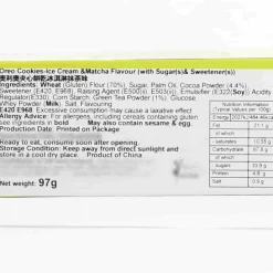 Oreo Cakes & Bakery|Ingredients Brands^Matcha Ice Cream Cookies, 97g