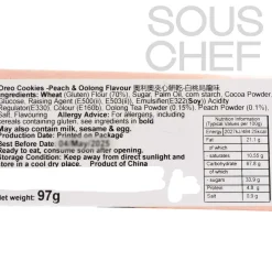 Oreo Ingredients Brands|Chinese Ingredients^Peach & Oolong Cookies, 97g