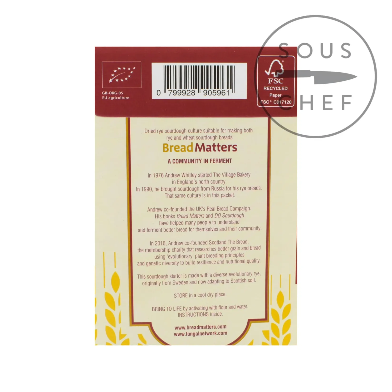 Bread Matters Baking Ingredients|Ingredients Brands^Original Sourdough Starter, 10g