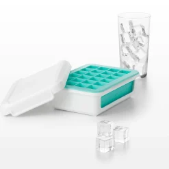 Oxo Cocktail Making & Barware^Covered Silicone Cocktail Ice Cube Tray