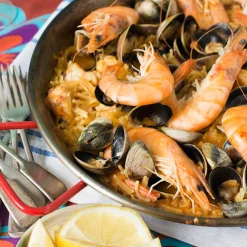 La Ideal Spanish Ingredients|Pots & Pans^Paella Pan, 8-Person 33.5cm dia