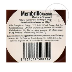 Paiarrop Ingredients Brands|Spanish Ingredients^Valencia Quince Paste, 140g