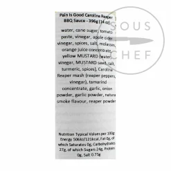 Pain is Good Ingredients Brands|American Ingredients^Carolina Reaper BBQ Sauce, 396g