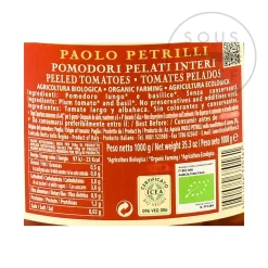 Paolo Petrilli Ingredients Brands|Italian Ingredients^Organic Peeled Tomatoes, 1062ml