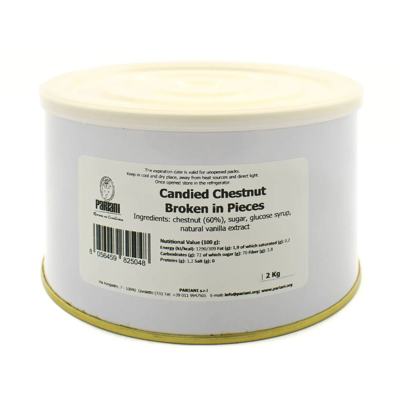 Pariani Ingredients Brands|Italian Ingredients^Candied Chestnut Broken In Pieces, 2kg