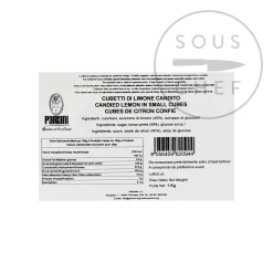 Pariani Ingredients Brands|Italian Ingredients^Candied Lemon In Small Cubes, 1kg