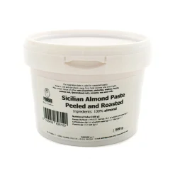 Pariani Italian Ingredients|Baking Ingredients^Sicilian Almond Paste Peeled and Roasted, 500g