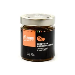 Pariani Italian Ingredients|Jam, Honey & Spreads^Sicilian Candied Orange in Small Cubes, 260g