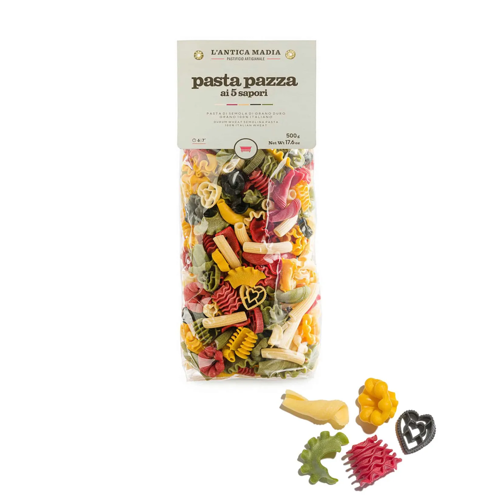 L'Antica Madia Ingredients Brands|Pasta, Rice & Beans^Pasta L'Antica Multicolour Pasta Pazza, 500g