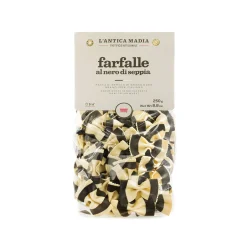 L'Antica Madia Ingredients Brands|Pasta, Rice & Beans^Pasta L'Antica Striped Farfalle with Squid Ink, 250g