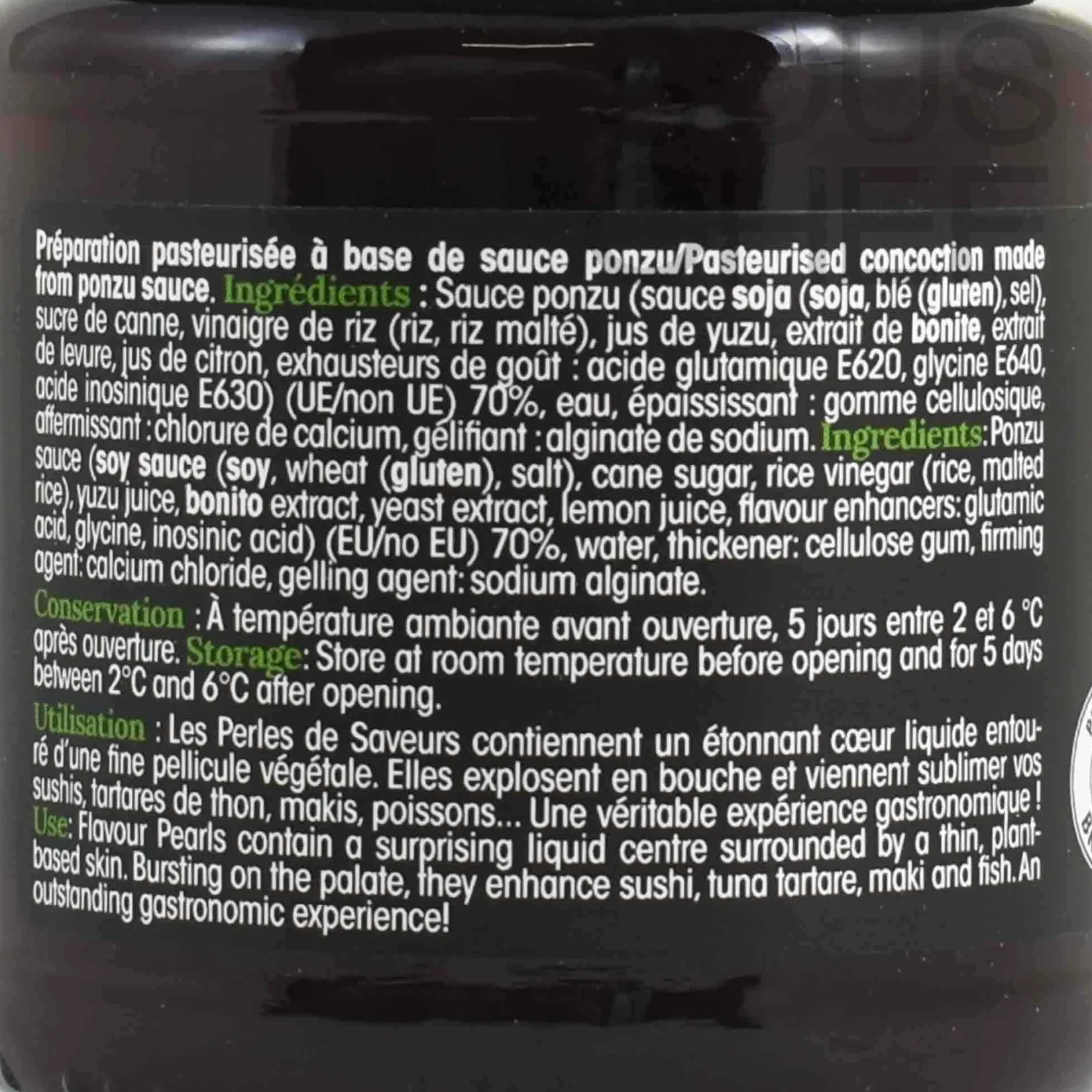 Christine Le Tennier Ingredients Brands|Japanese Ingredients^Perles de Saveurs Ponzu Flavour Pearls, 200g