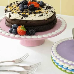 &Klevering Tableware Brands^Pink Cake Stand, 26cm