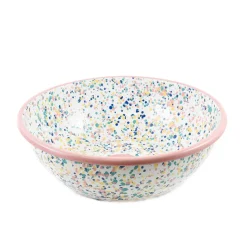 Kapka Tableware Brands|Crockery & Dinnerware^Pink Dot Enamel Large Salad Bowl, 32cm