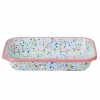 Kapka Enamel Baking Supplies & Equipment^Pink Dot Enamel Roasting & Serving Dish