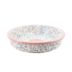 Kapka Baking Supplies & Equipment^Pink Dot Enamel Round Roasting & Serving Dish, 28cm
