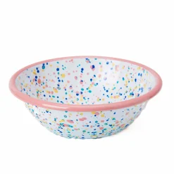 Kapka Enamel Tableware Brands^Pink Dot Enamel Salad Bowl