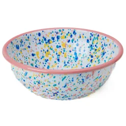 Kapka Enamel Tableware Brands^Pink Dot Enamel Salad Bowl