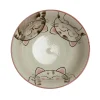 Kiji Stoneware & Ceramics Tableware Brands|Japanese Ingredients^Pink Lucky Cat Japanese Ramen Bowl, 21cm