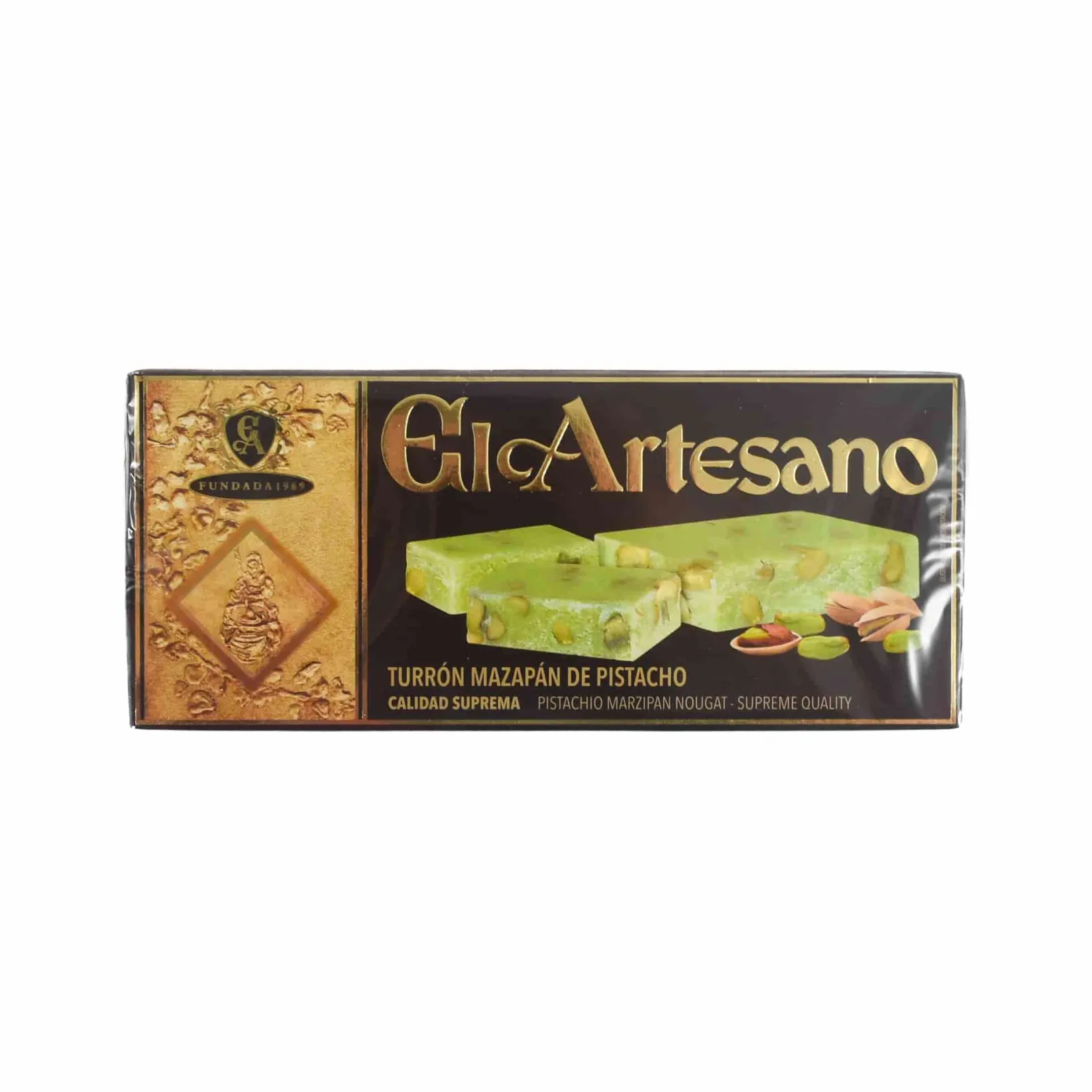 Don Gastronom Ingredients Brands|Spanish Ingredients^Pistachio & Marzipan Turron, 200g
