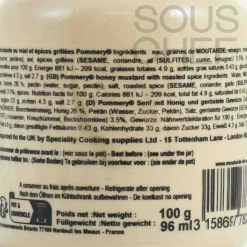 Pommery Ingredients Brands|Sauces & Condiments^Honey Mustard with Roasted Spices, 100g