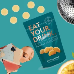 Smith & Sinclair Ingredients Brands|Chocolate & Sweets^Pornstar Martini 5V Alcoholic Cocktail Jelly Sweets, 160g