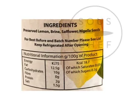 Greenfields Middle Eastern Ingredients|Vegetables^Preserved Lemons, 750g