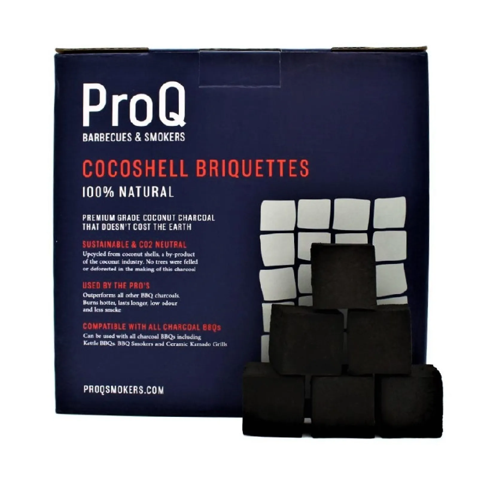 ProQ Food Smokers|Bbq & Smoking^Cocoshell Briquettes, 10kg