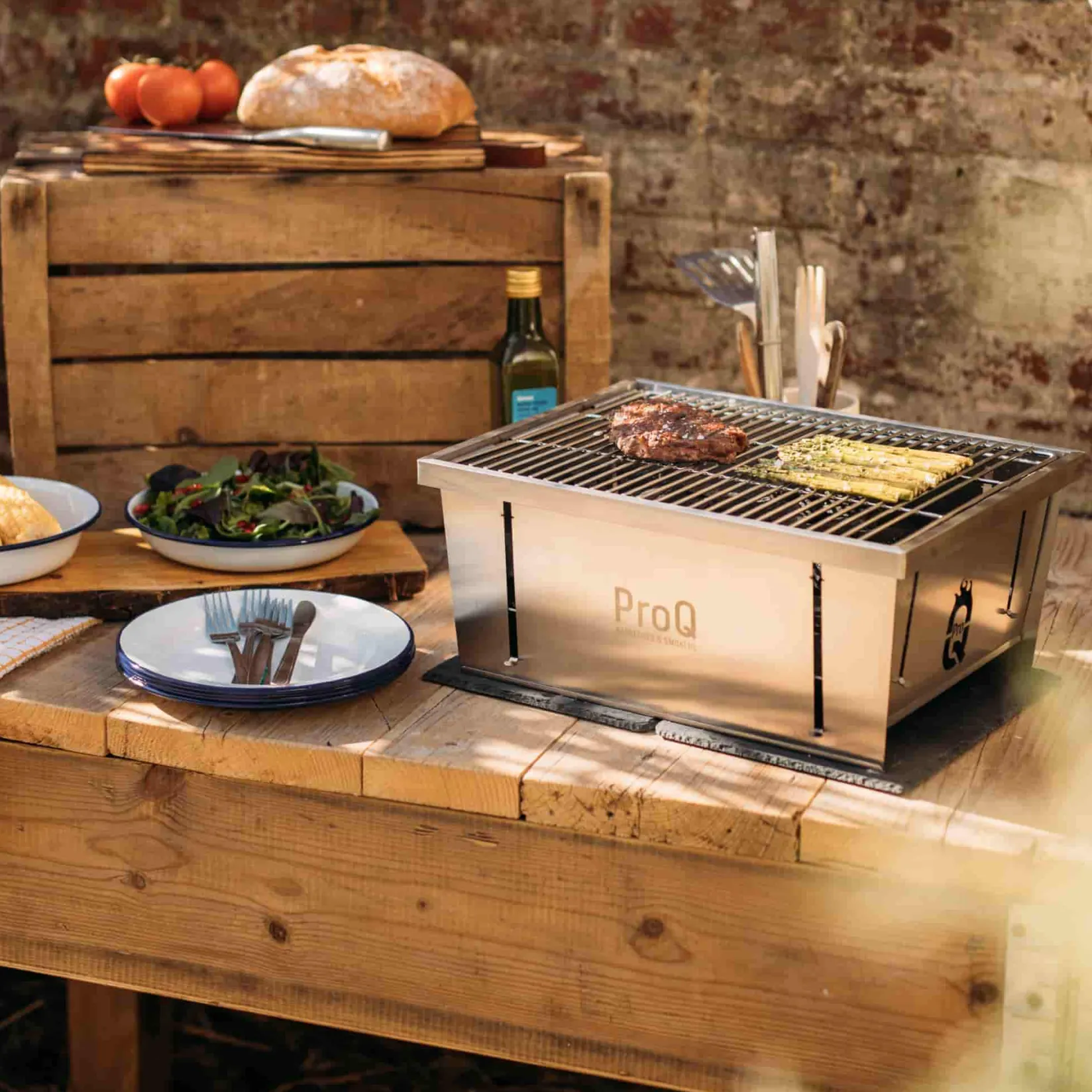 ProQ American Ingredients|Food Smokers^FlatDog Foldable & Portable BBQ