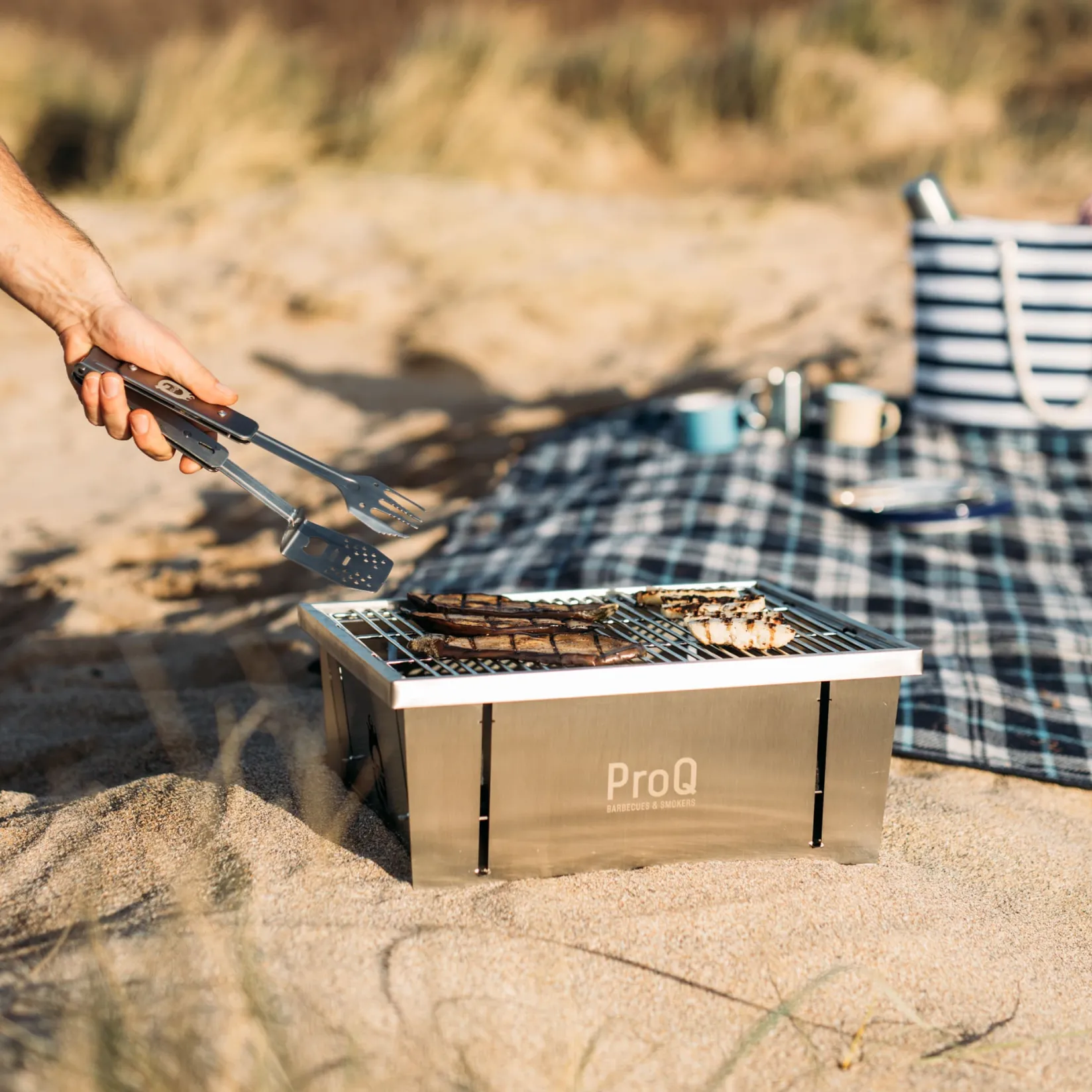 ProQ American Ingredients|Food Smokers^FlatDog Foldable & Portable BBQ