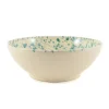 Puglia Handmade Italian Ingredients|Crockery & Dinnerware^Puglia Aquamarine Splatter Large Salad Bowl, 28cm