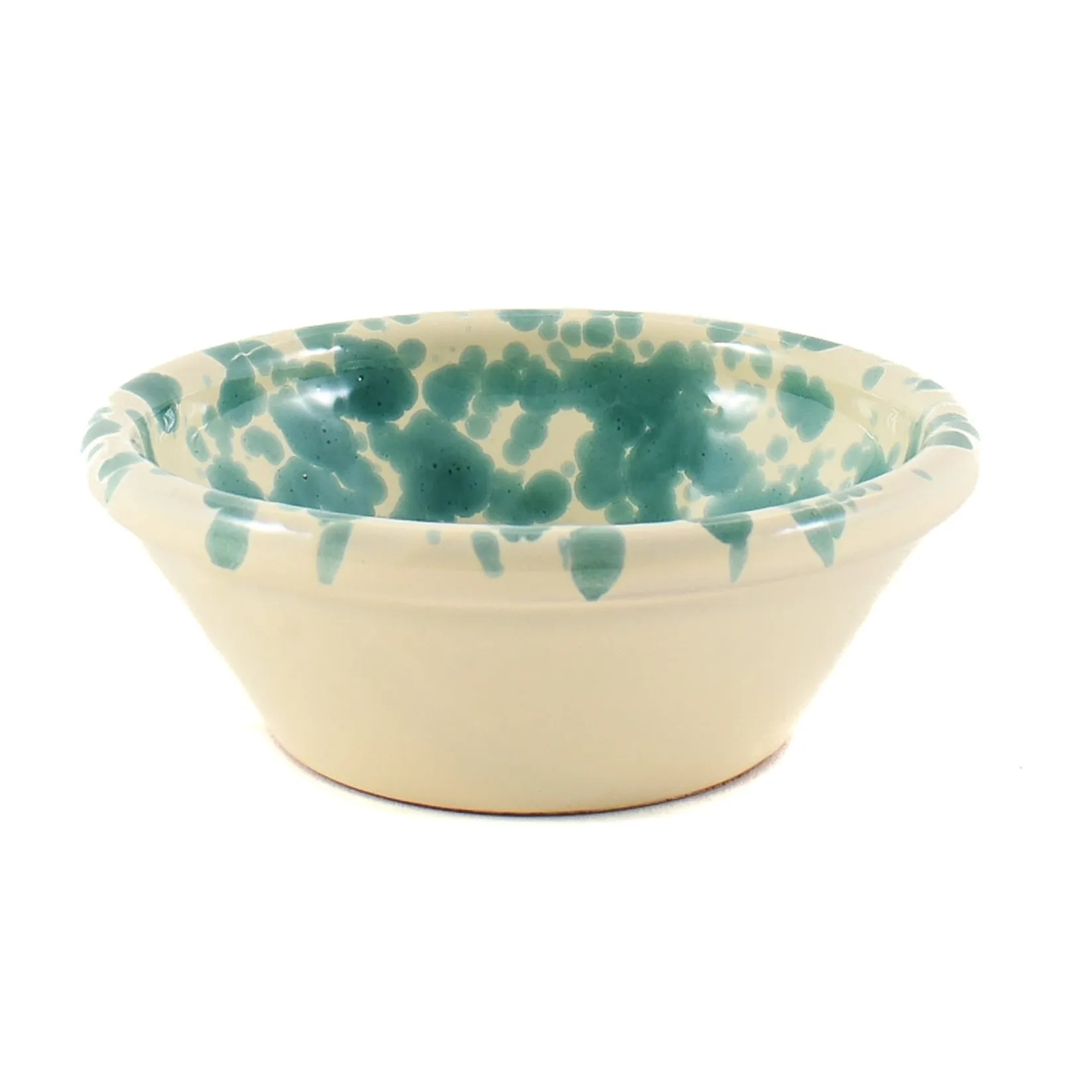 Puglia Handmade Italian Ingredients|Crockery & Dinnerware^Puglia Aquamarine Splatter Bowl, 12cm