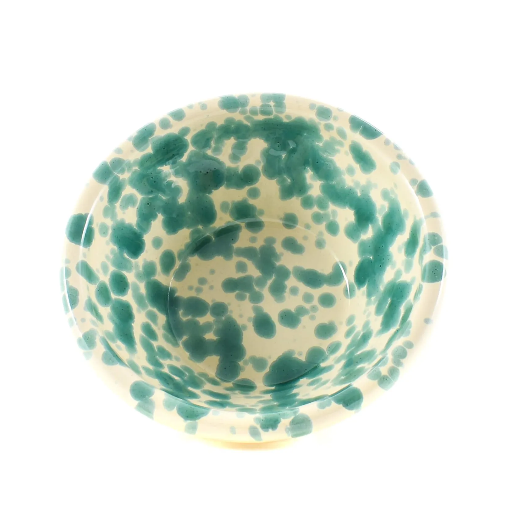 Puglia Handmade Italian Ingredients|Crockery & Dinnerware^Puglia Aquamarine Splatter Bowl, 12cm