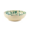 Puglia Handmade Italian Ingredients|Crockery & Dinnerware^Puglia Aquamarine Splatter Bowl, 19cm