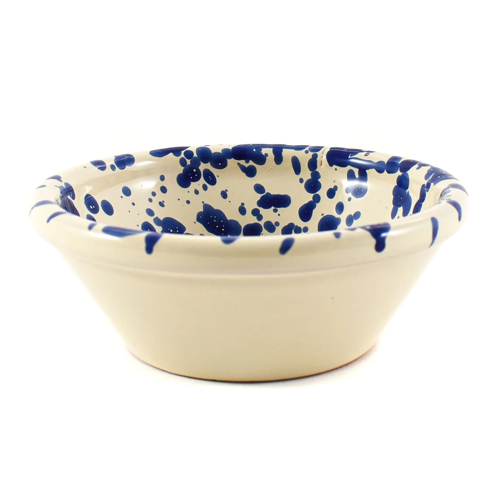 Puglia Handmade Tableware Brands|Italian Ingredients^Puglia Blue Splatter Bowl, 12cm