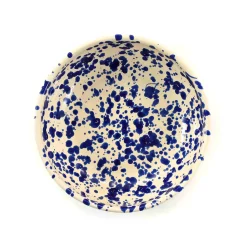 Puglia Handmade Italian Ingredients|Crockery & Dinnerware^Puglia Blue Splatter Bowl, 19cm