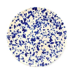 Puglia Handmade Italian Ingredients|Plates^Puglia Blue Splatter Dinner Plate, 27cm