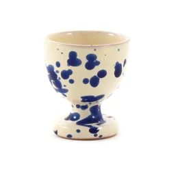 Puglia Handmade Italian Ingredients|Crockery & Dinnerware^Puglia Blue Splatter Egg Cup
