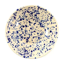 Puglia Handmade Italian Ingredients|Crockery & Dinnerware^Puglia Blue Splatter Large Salad Bowl, 28cm