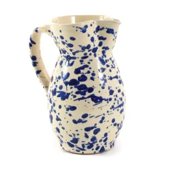Puglia Handmade Italian Ingredients|Tableware Brands^Puglia Blue Splatter Pitcher