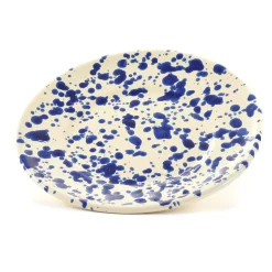 Puglia Handmade Tableware Brands|Italian Ingredients^Puglia Blue Splatter Side Plate, 19cm