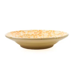 Puglia Handmade Italian Ingredients|Crockery & Dinnerware^Puglia Dark Yellow Splatter Pasta Bowl, 29cm