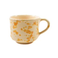 Puglia Handmade Crockery & Dinnerware|Tableware Brands^Puglia Dark Yellow Splatter Mug